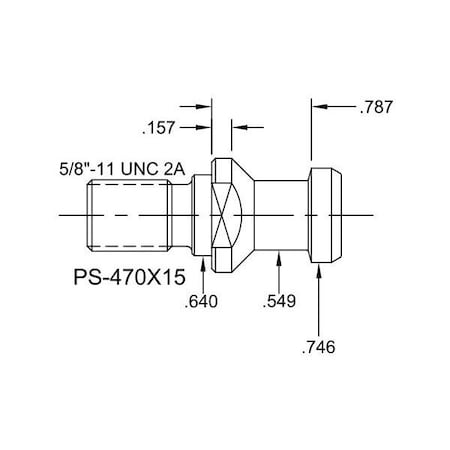 Tj Davies Co Solid Retention Knob PS-470X15